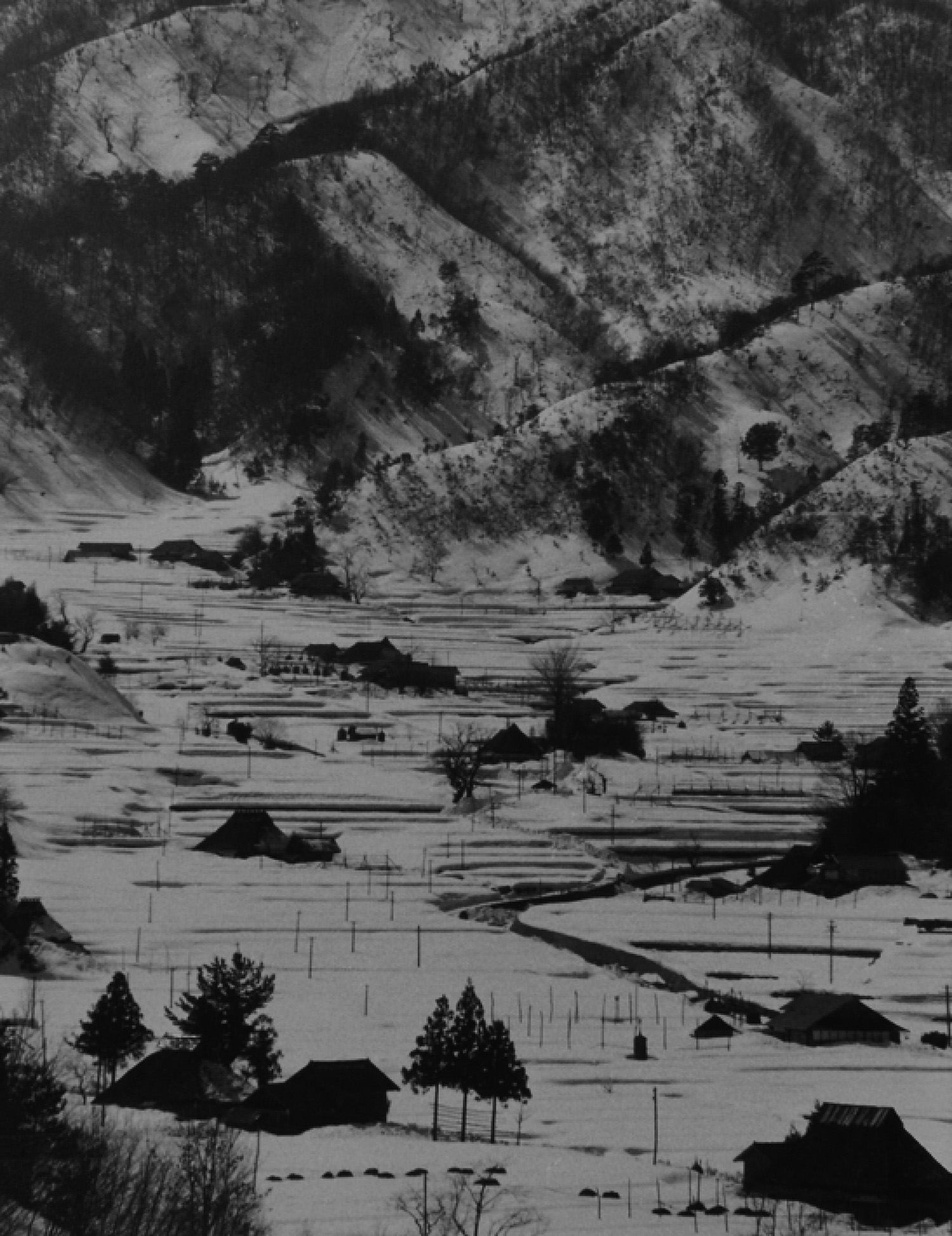 大井谷の冬景色